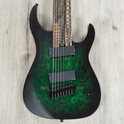 ギター RITAO Legator Ninja 8 Green ファンドフレット 8弦ギター