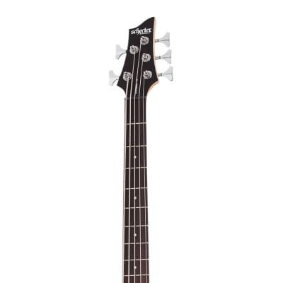 Schecter C-5 Deluxe Bass Guitar - Satin Black image 7
