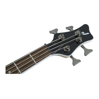 Jackson JS Series Spectra Bass JS3Q 4-String Electric Guitar (Amber Blue Burst) Bundle with Jackson Hard Gig Bag and Strings (3 Items) image 6
