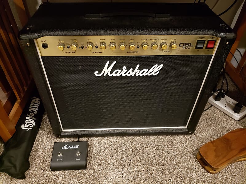 Marshall DSL40C 40-Watt 1x12 Tube Guitar Combo Amp, Black Tolex image 1