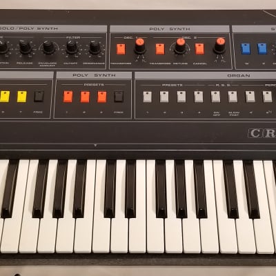 Crumar Composer Analog Paraphonic Synthesizer 1980's Black / Multi image 3