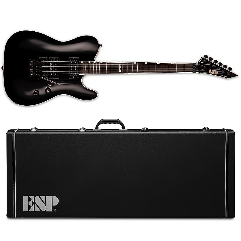 ESP LTD Eclipse '87 Black Electric Guitar + Hard Case 1987 image 1