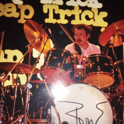 Slingerland Cheap Trick, Bun E. Carlos, Dream Police Tour, 6.5x14" Custom Brass Snare. Signed! Authenticated! Extras! Amazing! 1970s - Brass image 2