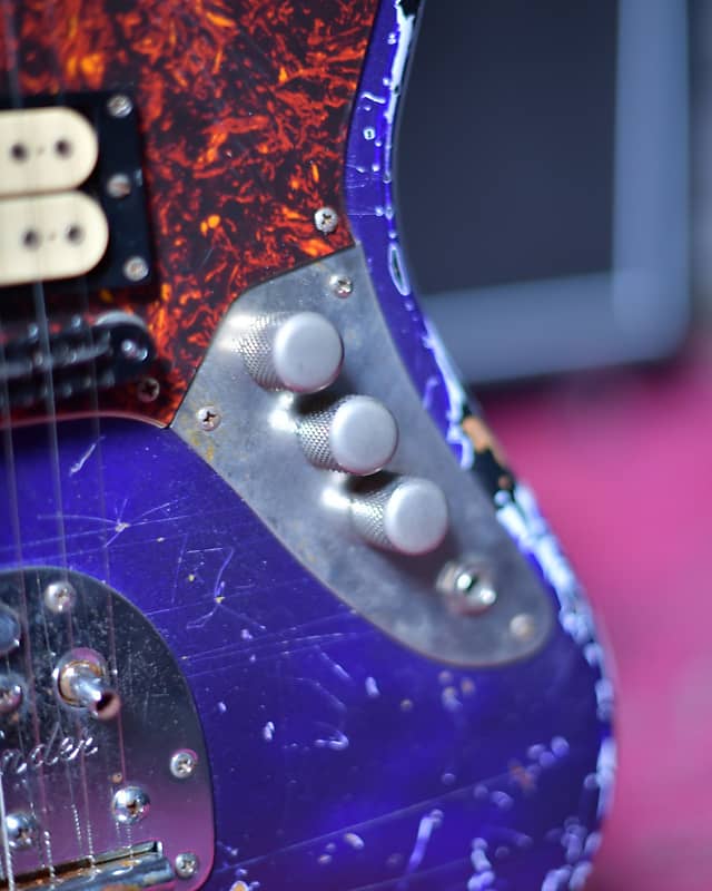 Fender Japan Jaguar CIJ Kurt Cobain Mod Purple Sparkle Over