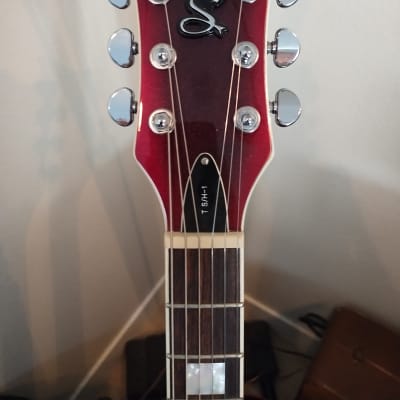 Schecter Diamond Series TS/H-1 Semi-Hollow Electric Guitar - Red Metallic image 5