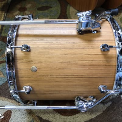 Ludwig Signet 105 GigaBeat 3-Piece 12 / 14 / 20" Drum Shells Pack Natural Teak 3pc image 9