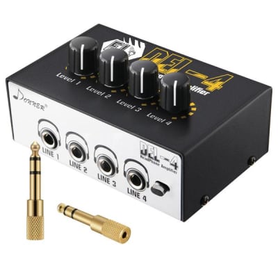 Headphone Amplifier Professional Ultra-Compact 4-Channel Stereo Headphone Amp Studio & Stage image 4