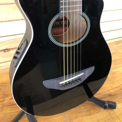 Yamaha APX T2 Travel Acoustic/Electric Guitar with Bag - Black image 3