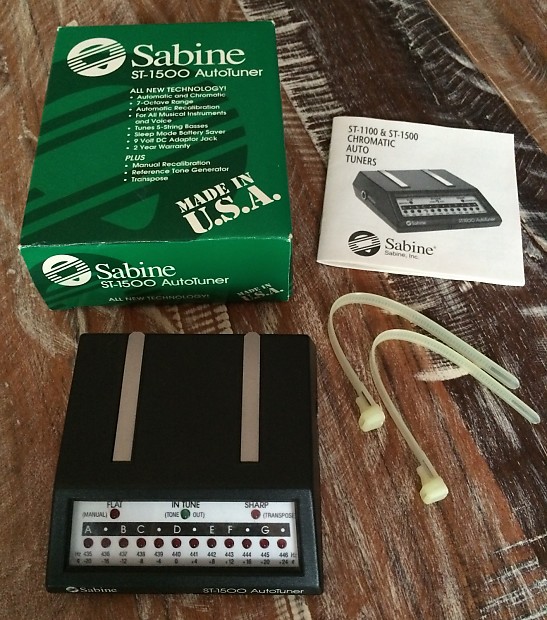 Sabine ST-1500 AutoTuner Chromatic Guitar/Instrument Tuner with Box