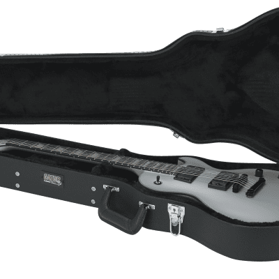 Gator GWE-LPS-BLK Les Paul-Style Electric Guitar Wood Case image 15