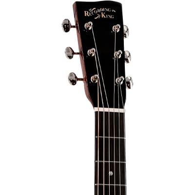 Recording King G6 Series Single-0 Spruce-Mahogany Acoustic-Electric Guitar Natural image 5