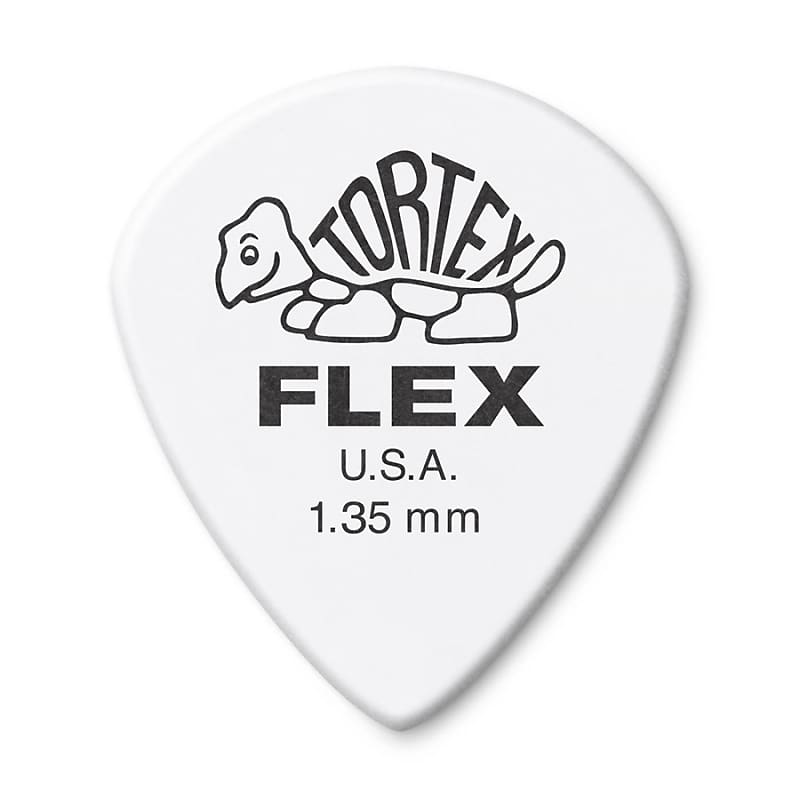 Dunlop 468R135 Tortex Flex Jazz III 1.35mm Guitar Picks (72-Pack) image 1