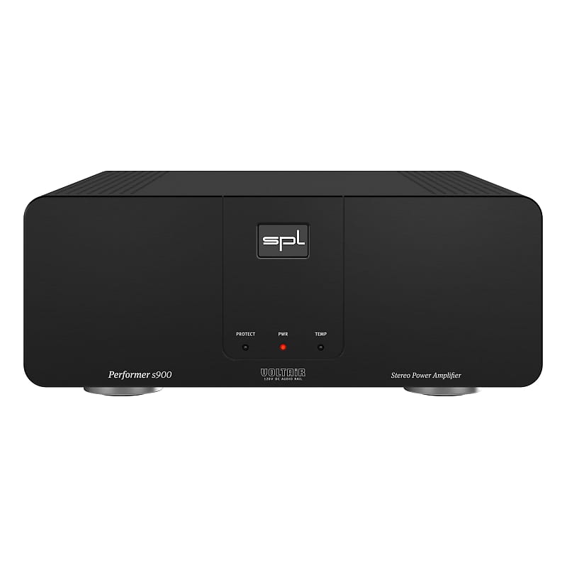 SPL Performer S900 Black, Hi wattage power amplifier with VOLTAiR technology for Studio Monitors and Home Stereos. (Black)  			
