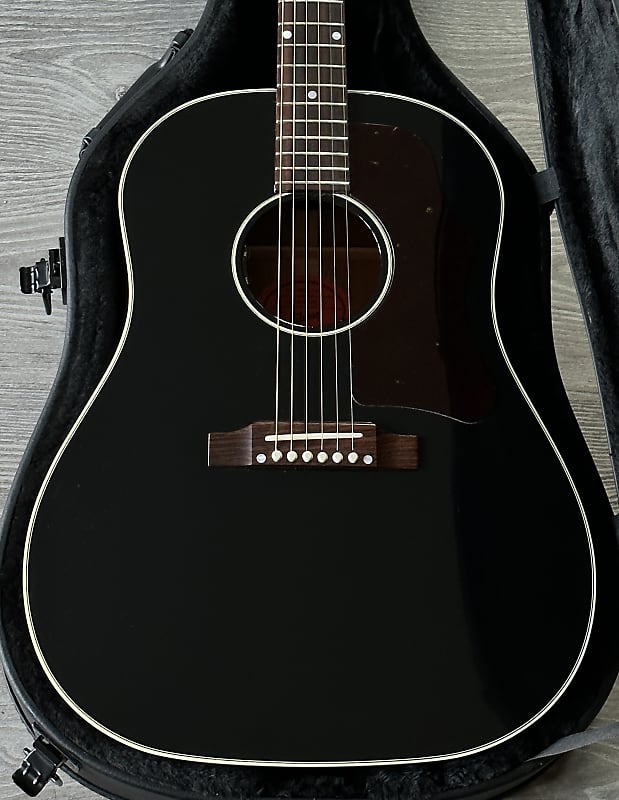 2022 Gibson 1950's J-45 Ebony with LR Baggs VTS Pickup image 1