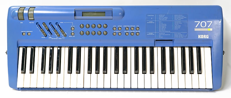 Korg 707 Blue Performance Keytar 49-Key Keyboard Synthesizer image 1