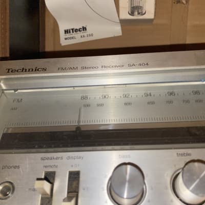 1980’s Technics AM/FM Stereo Receiver SA-404 image 2