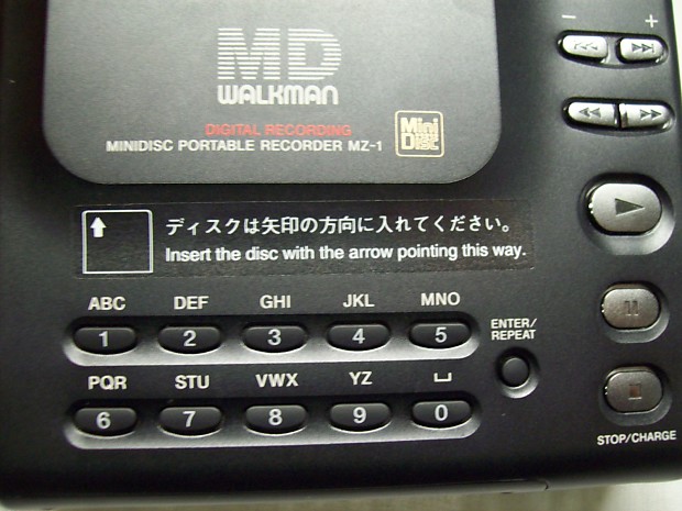 ポータブルプレーヤー SONY MINIDISC PORTABLE RECORDER MZ-1 Sony MZ-1 MiniDisc MD Recorder Portable minidisc JUNK