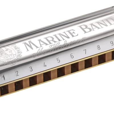 Hohner Marine Band 1896 Harmonica - Key of F Sharp, 1896BX-F# image 2