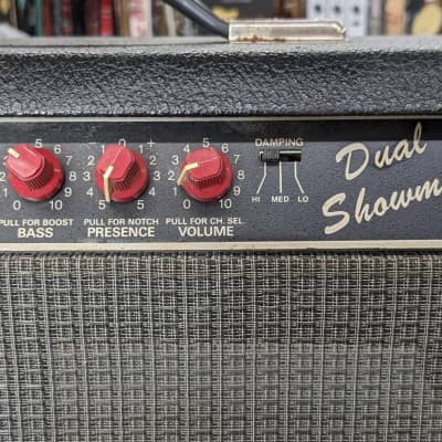 Fender Dual Showman (Red Knob) Guitar Amplifier Head- 25 watt /100 watt amp head image 8