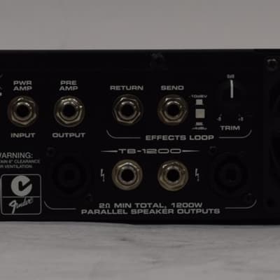Fender TB-1200 Head Bass Amplifier image 9