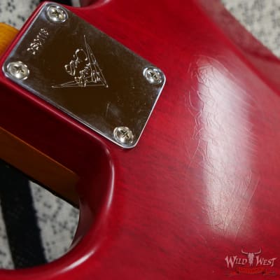Fender Custom Shop David Brown Masterbuilt Dual P90 Stratocaster Vintage Michigan Mahogany Body Journeyman Relic Trans Cherry Red image 13