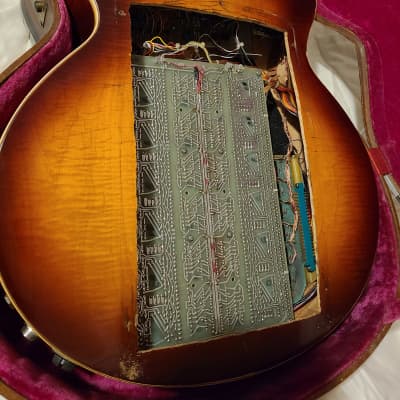 1965 Gibson Johnny Smith D - Guitorgan Guitar Synth Project Sunburst image 7