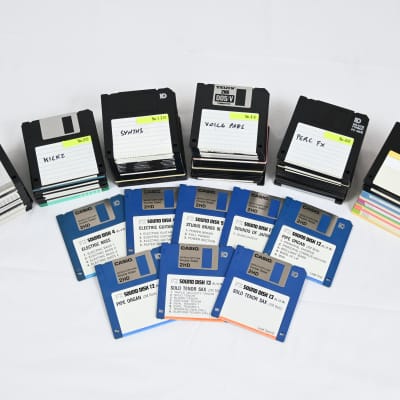 Casio FZ-1 Set of Floppies 95 pcs