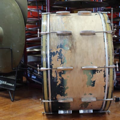 1940s Slingerland Radioking in Blue and Silver Duco 14x26 16x16 9x13 image 12