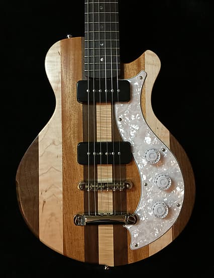 NEW! Wrong Way Customs SCG Rainbow with Flamed Maple, Mahogany, and Walnut Top! image 1
