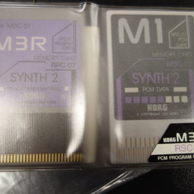 Korg M3R RSC-7S Memory Cards M1 Synth 2 1989 image 3