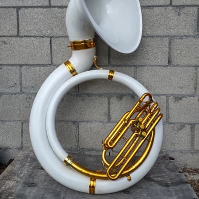 Sousaphone 24 King Size Bb Big Bell Tuba With MouthPiece & Carry Bag (Gold)