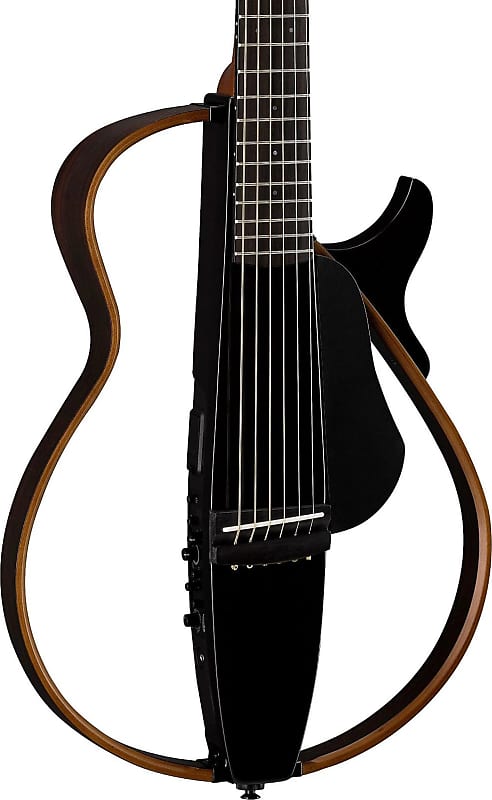 Yamaha SLG200S Steel-String Silent Guitar, Translucent Black w/ Gig Bag image 1