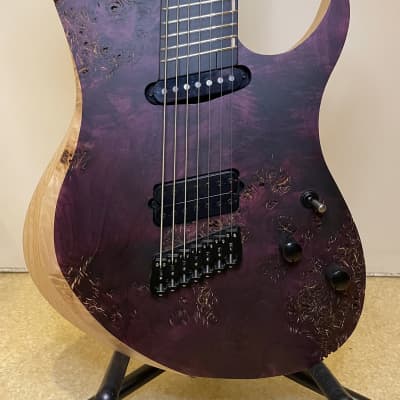 Badstroke Guitars Leyak 7 (2022) - Purple, Poplar burl top image 1
