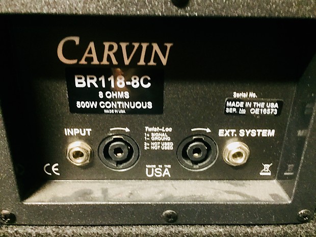 Carvin BR118-8C Black | Reverb