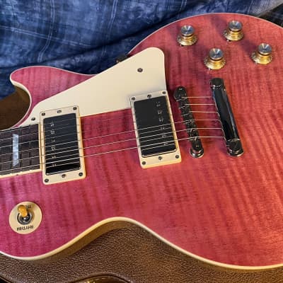 NEW!! 2023 Gibson Les Paul Standard '60s - Translucent Fuchsia - Killer Flame Top - Only 8.9lbs - Authorized Dealer - G02273 - Blem SAVE! image 8