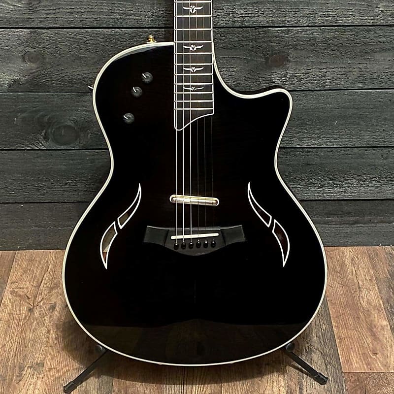 Taylor T5-C1 Black Thin Body Auditorium Shape Acoustic-Electric Guitar w/  Case