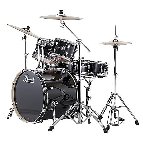 Pearl Export EXX 5-Piece Drum Set With Hardware - Standard Configuration - Black image 1