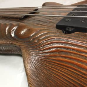 Galaxy Mara Tracy Fretless Handmade Highly Carved Custom Jazz Profile Bass 2014 Prototype image 12