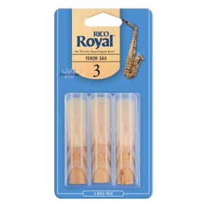 Rico RKB0330 Tenor Saxophone Reeds - Strength 3.0 (3-Pack)