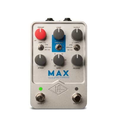 UAFX Max Preamp and Dual Compressor Guitar Effect Pedal