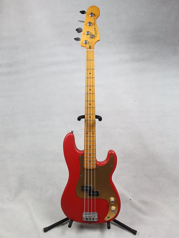 Fender Squier 40th Anniversary Precision Bass Vintage Edition Satin Dakota Red image 1