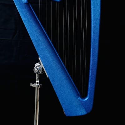 22 String Iris Harpy - Electric-Acoustic Harp - Blue image 7