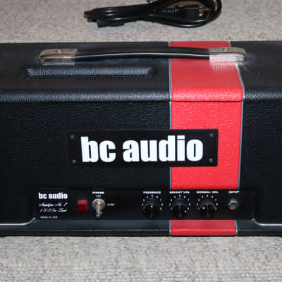 BC Audio No. 7 Tube Amplifier 15/25 Watt - with Deluxe Cover for sale