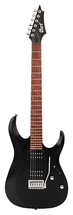 Cort X Series X100 Electric Guitar, Open Pore Black, X100OPBK, , B-Stock image 1