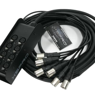 XSPRO 8 Channel 30' Pro Audio Low Profile Snake 8x30 image 7