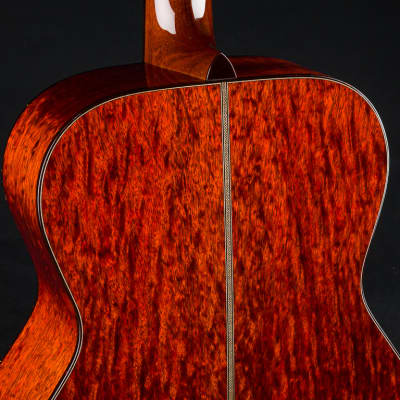 Santa Cruz OM Rare Figured Pernambuco and Fort Ross Chapel Redwood Custom NEW image 20