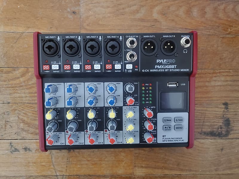 Pyle 6-Ch. Bluetooth Studio Mixer - Pro Audio Digital DJ | Reverb