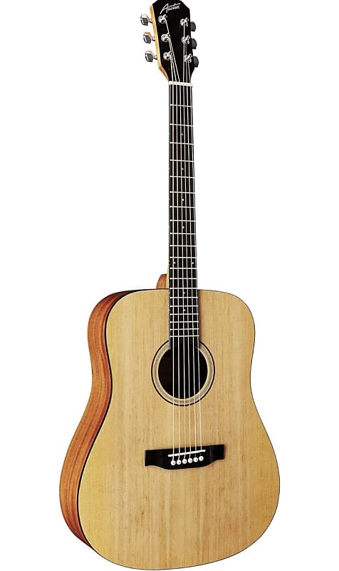 Austin |AA25DS | Dreadnought Acoustic | 6 String | Natural Finish | Righthand | Dreadnought | Acoustic image 1