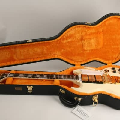 Gibson Custom Shop 1963 Les Paul SG Custom Reissue 3 Pickup w/ Maestro VOS Classic White 303743 image 10