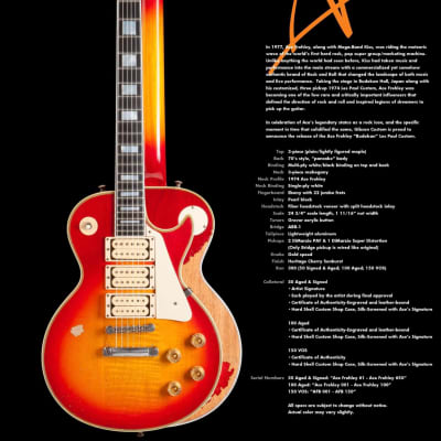 Gibson 2011 Ace Frehley Aged 1974 Budokan Les Paul Custom Shop Guitar image 12